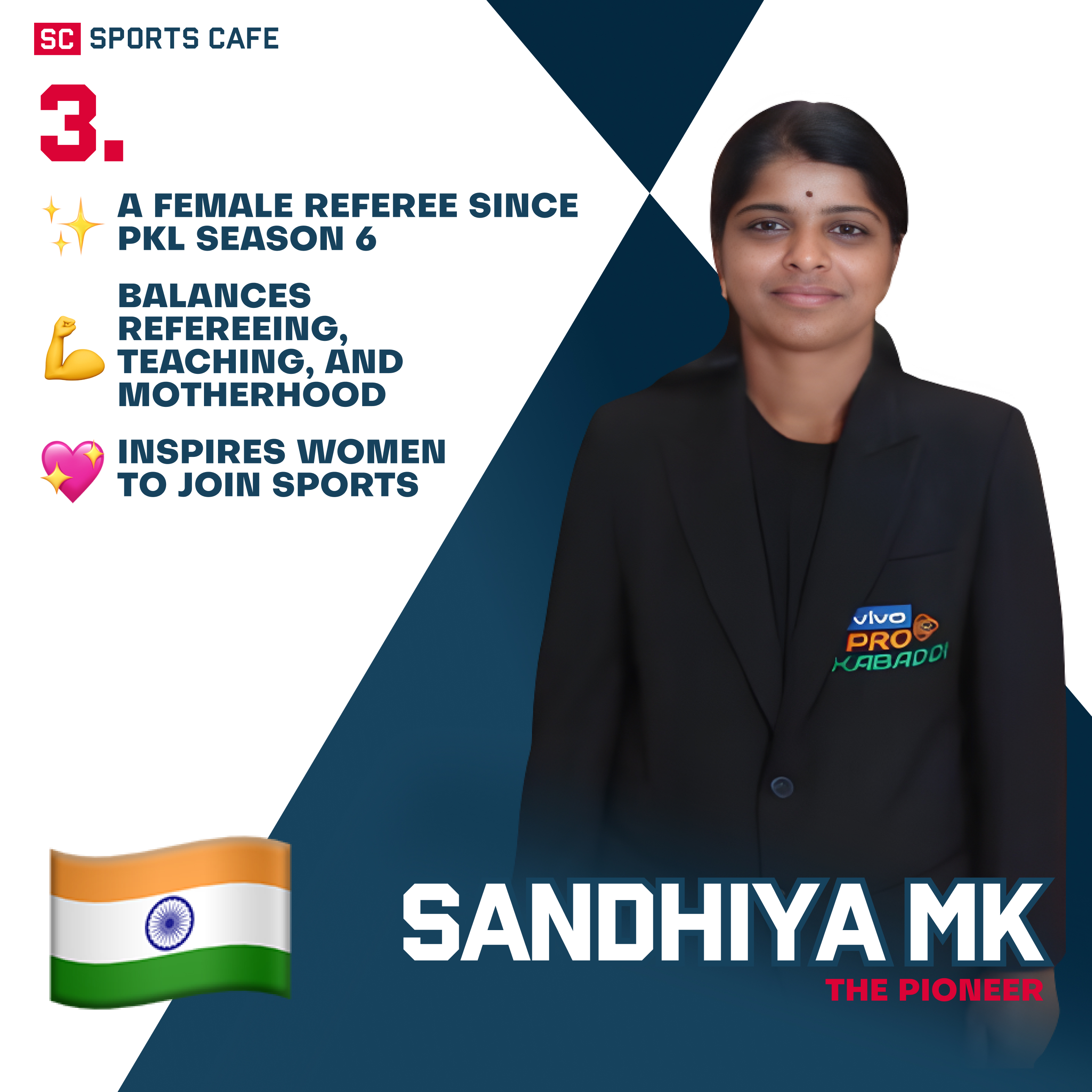 Sandhiya MK Pro Kabaddi Referees.