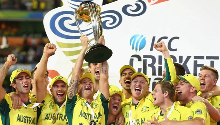 Australia won the 2015 ODI World Cup after defeating New Zealand in the Finals.