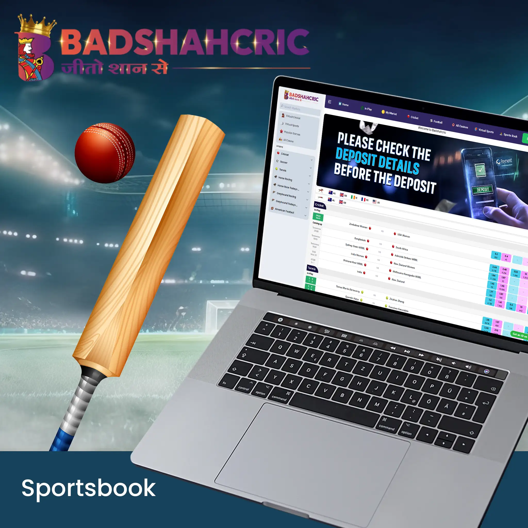 Badshahcric’ Sportsbook.