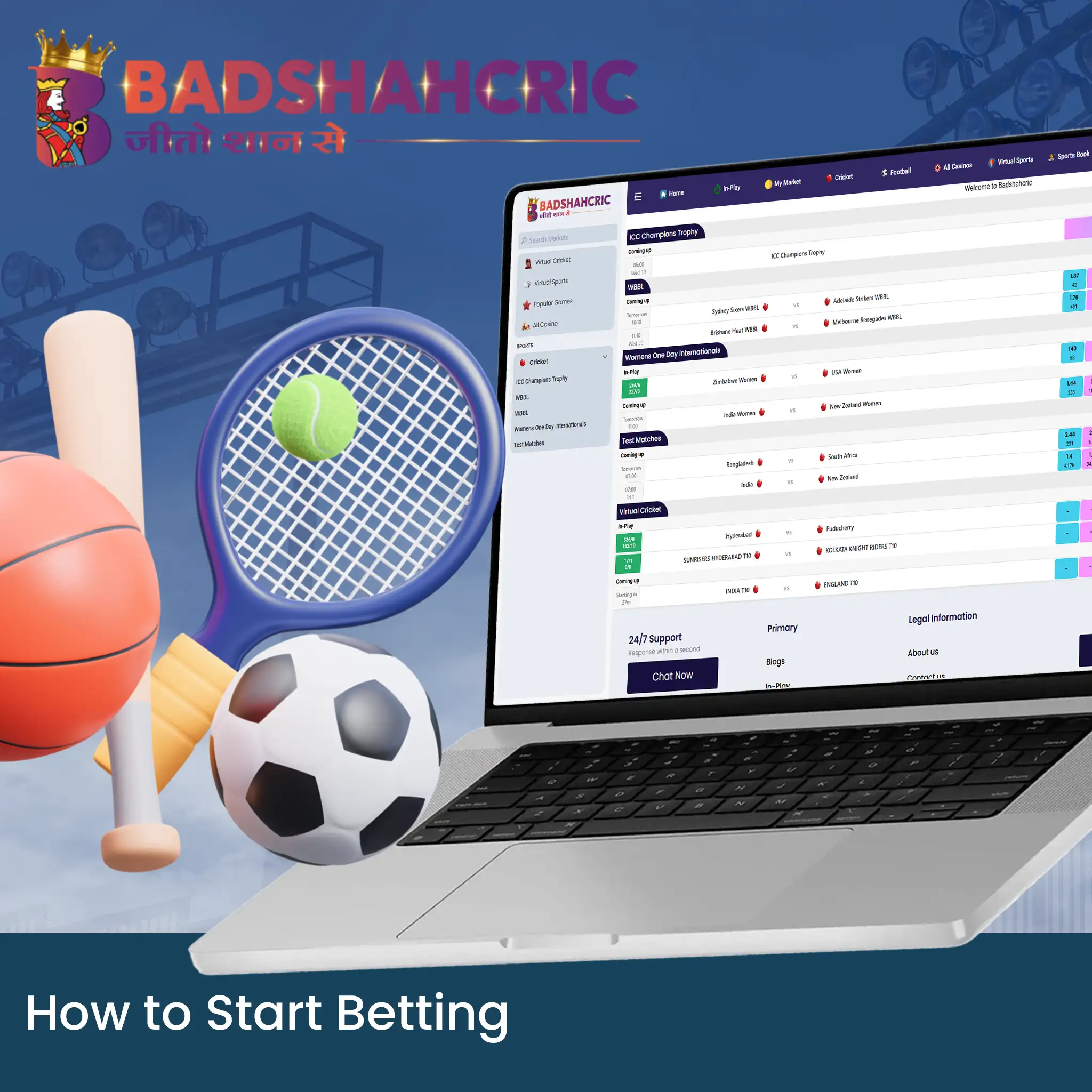 How to Start Betting at Badshahcric.