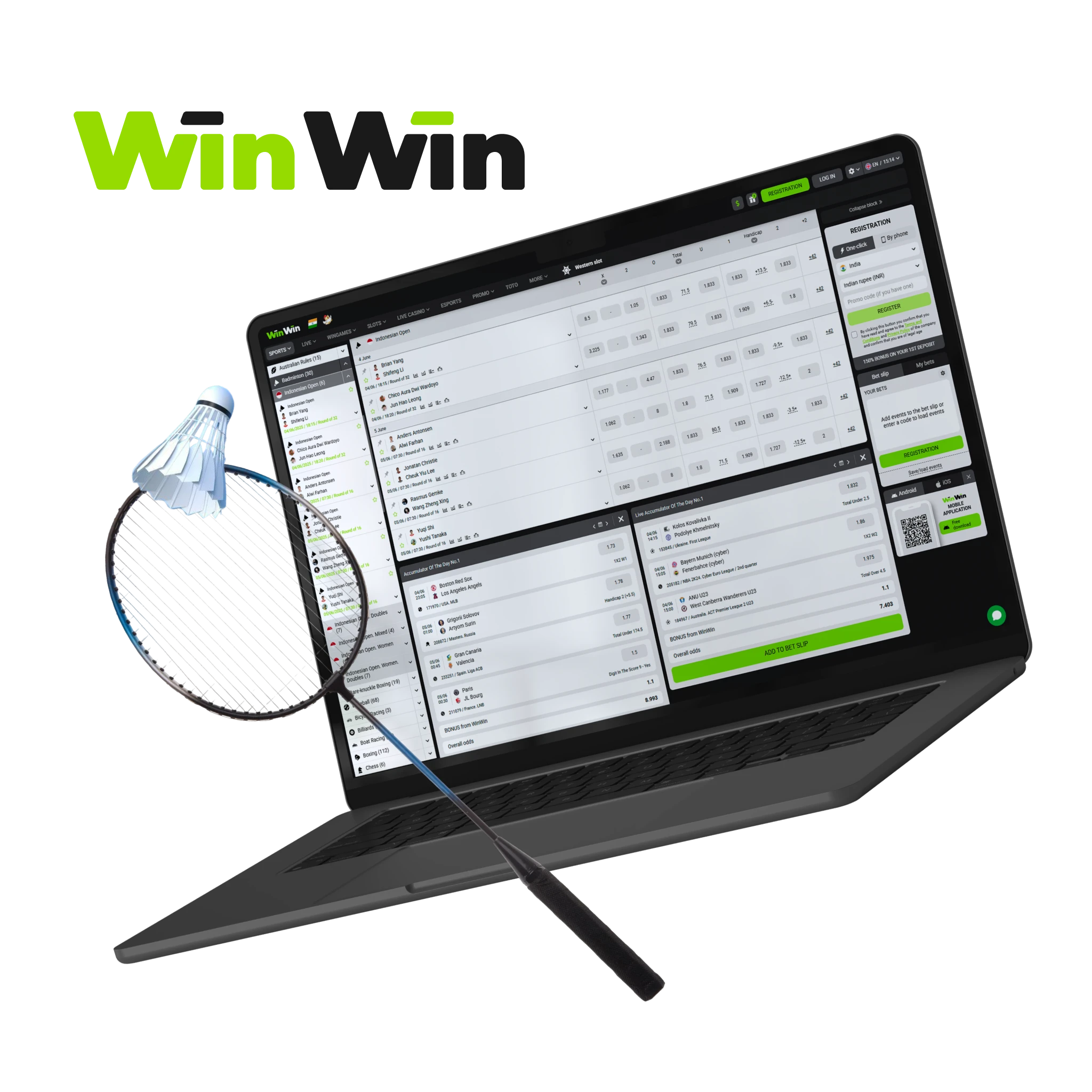 Betting Site for Badminton in India &mdash; WinWin.