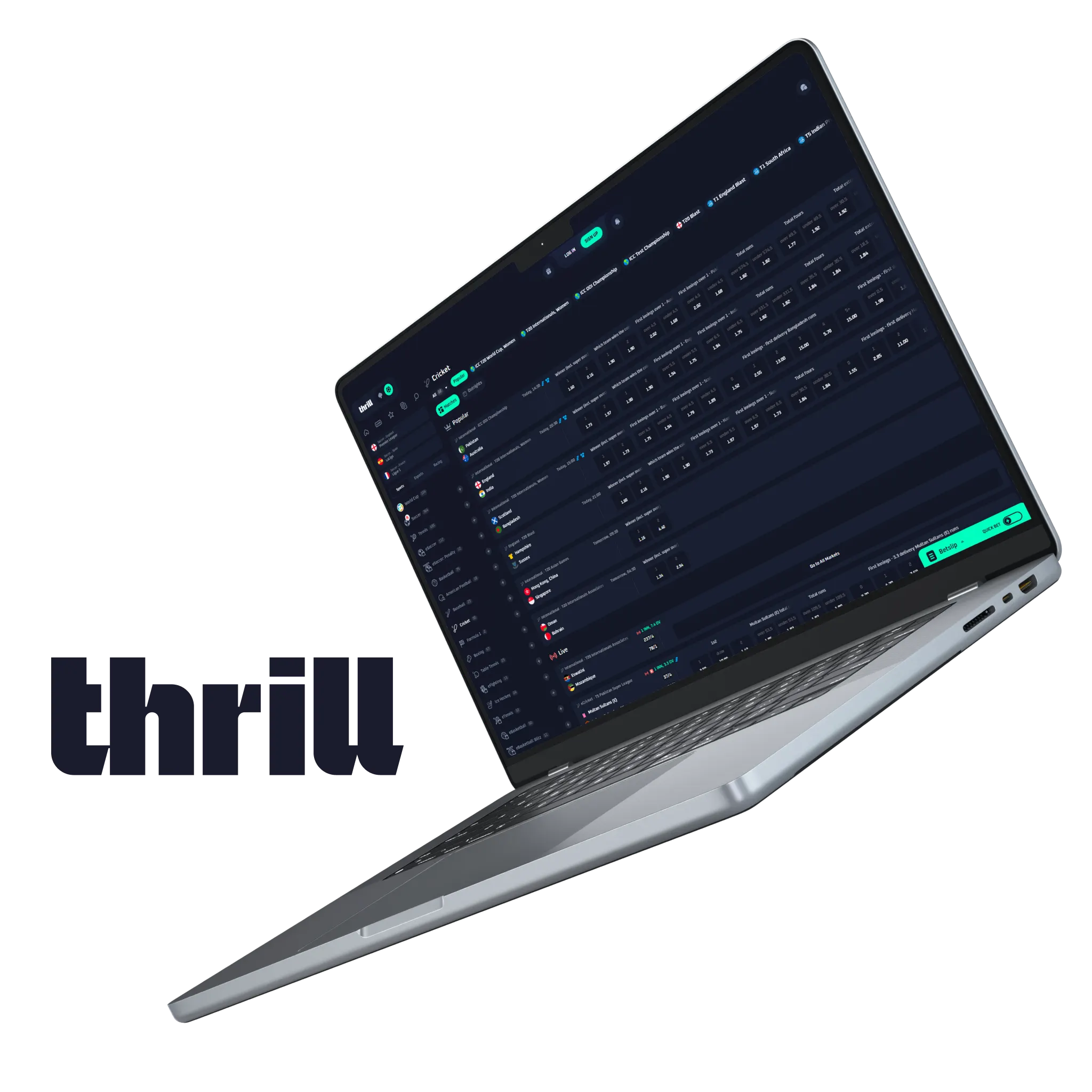 Thrill - Crypto Bookmaker With Rakeback Rewards.