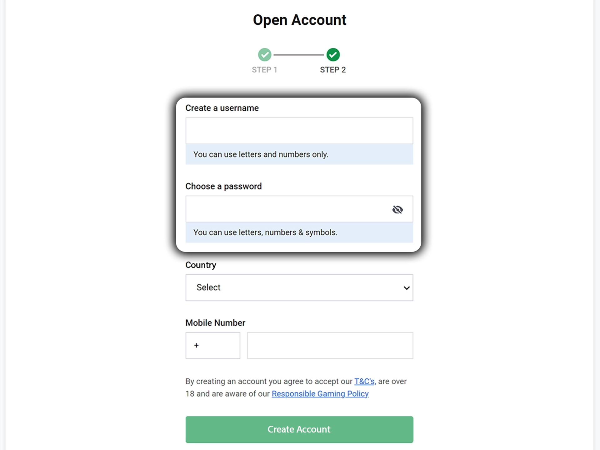 Come up with login details for your Bet9ja account.