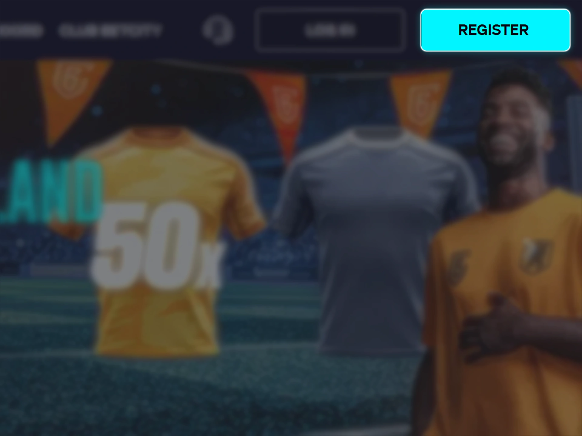 Start the process of creating a Betcity account.