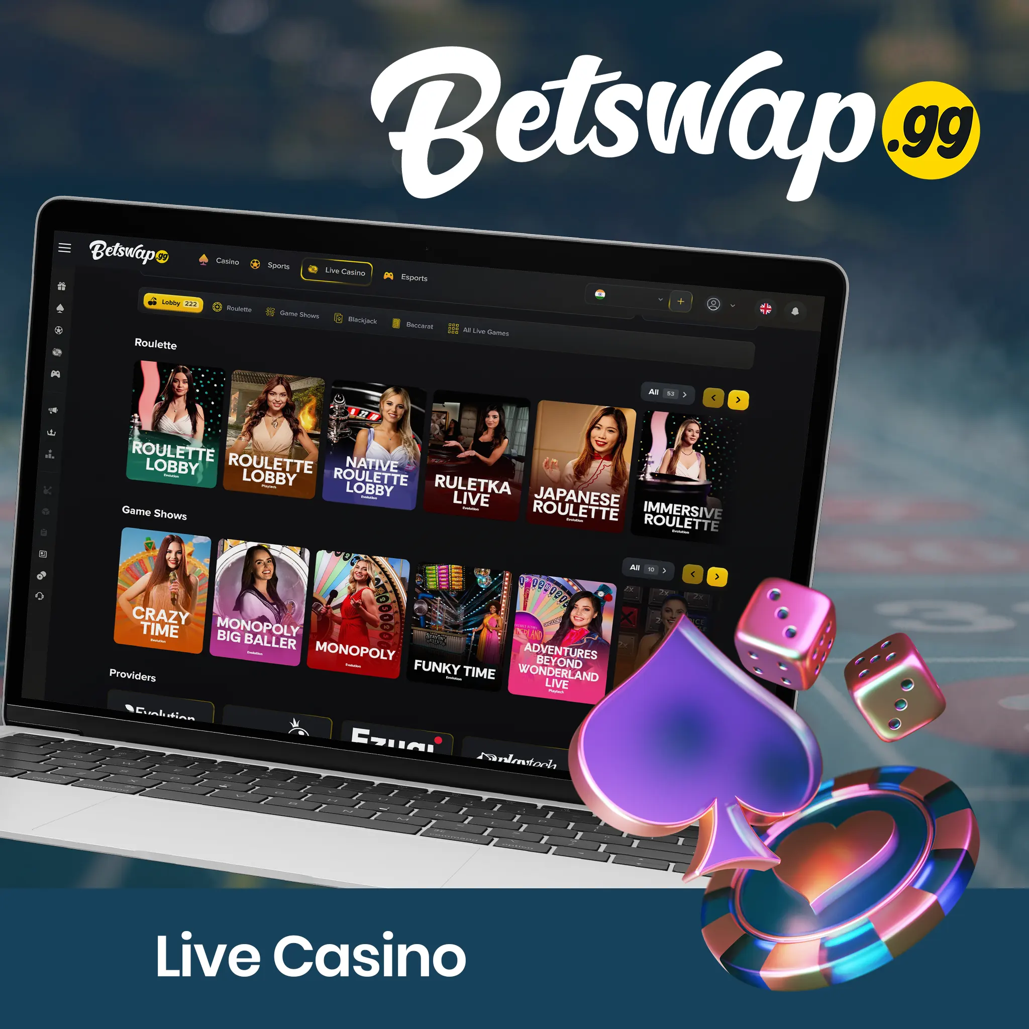 Live casino.