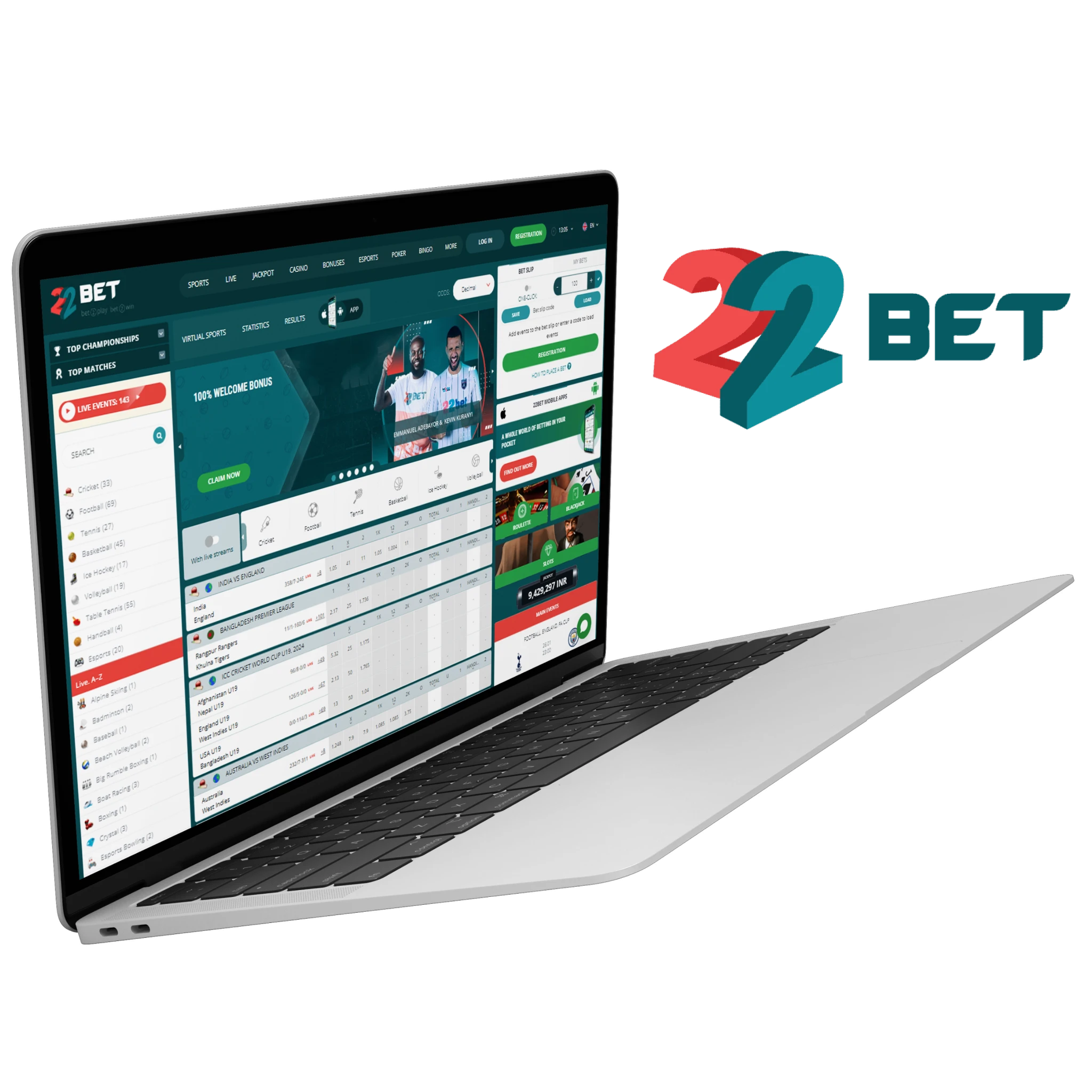 Join 22bet now and have the most awesome online betting adventure ever!