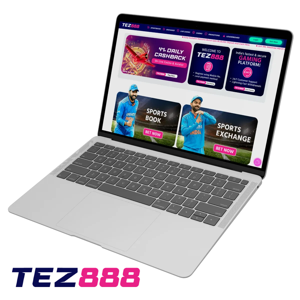 Tez888 is the best choice for those who want to bet daily on cricket.