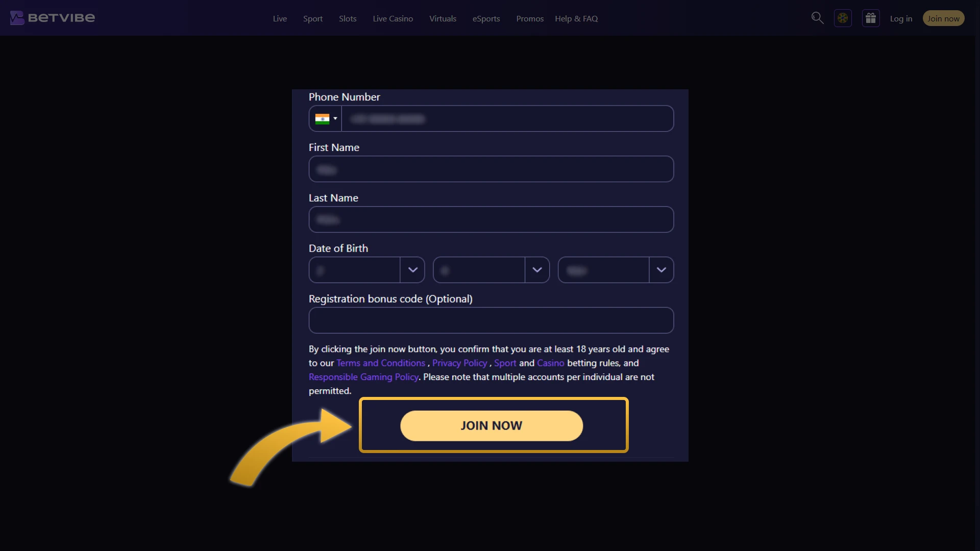 Confirm and Finish Registration.