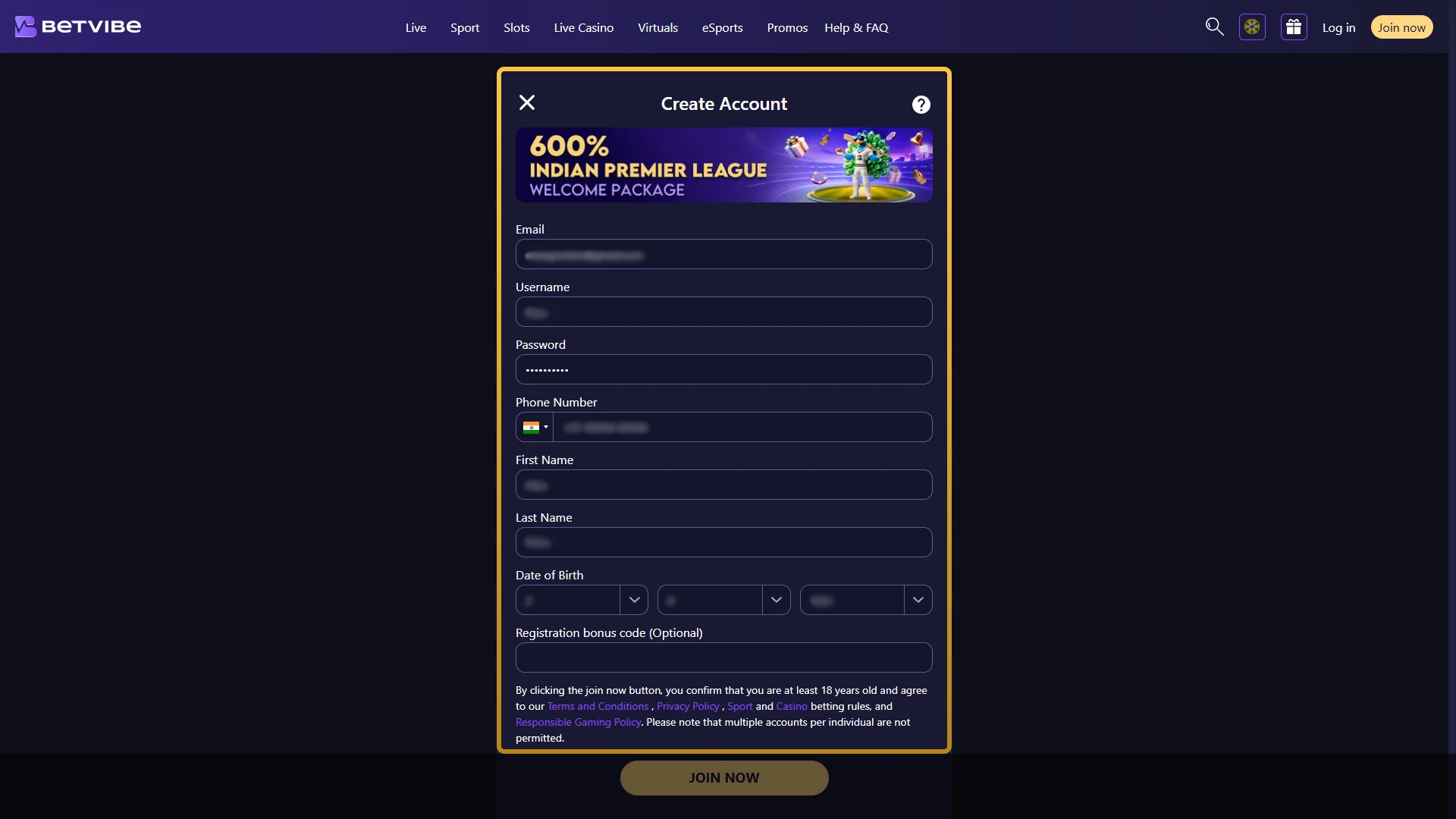 Fill Out the Registration Form.