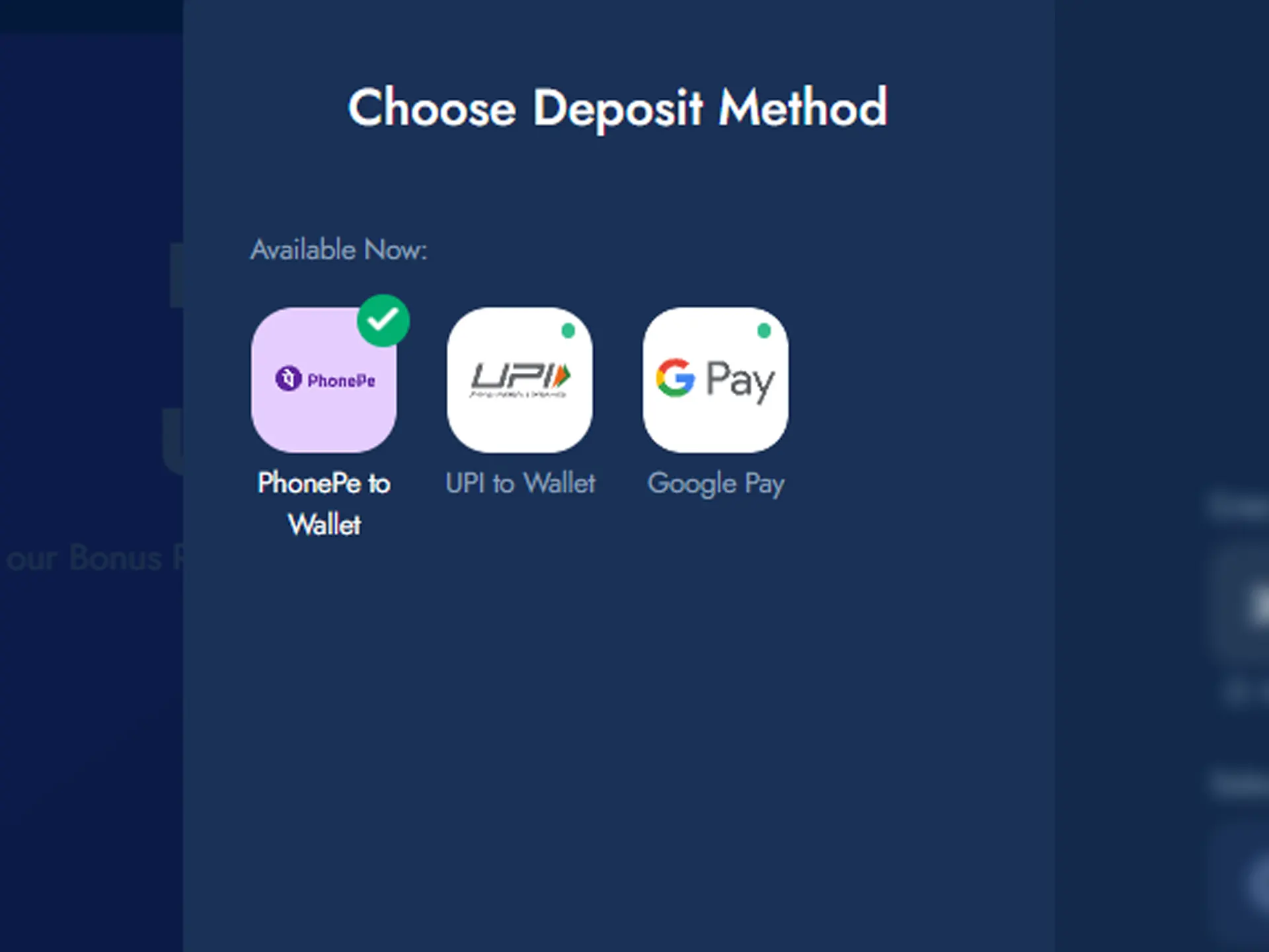 Choose your favourite payment method.