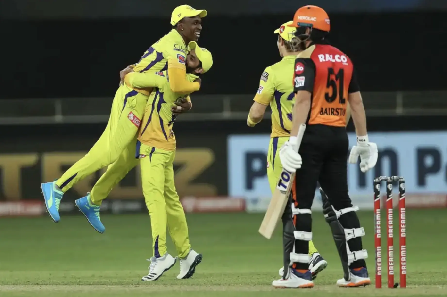 Chennai Super Kings defeats Sunrisers Hyderabad by 20 runs.