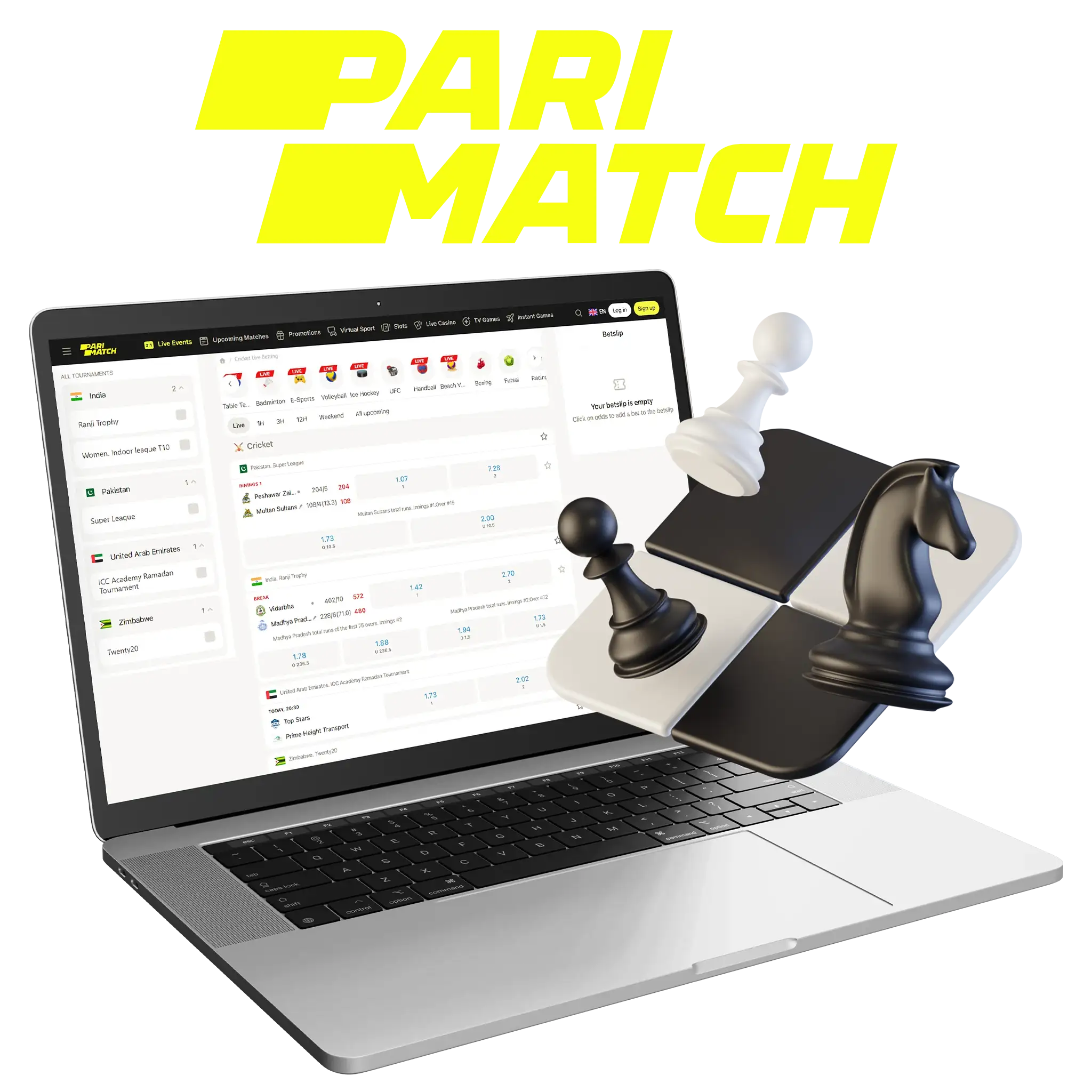 Parimatch is the website for online chess betting and gambling.