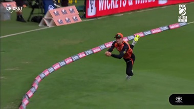 WATCH, BBL | 'It's a bird, it's a plane... no it's Cam Bancroft' with heroic boundary rope catch