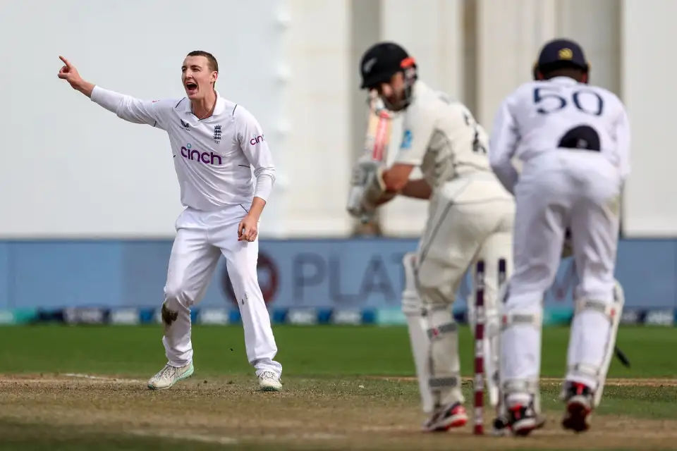 WATCH, NZ vs ENG | Golden Boy Harry Brook scalps Kane Williamson as his first Test wicket 