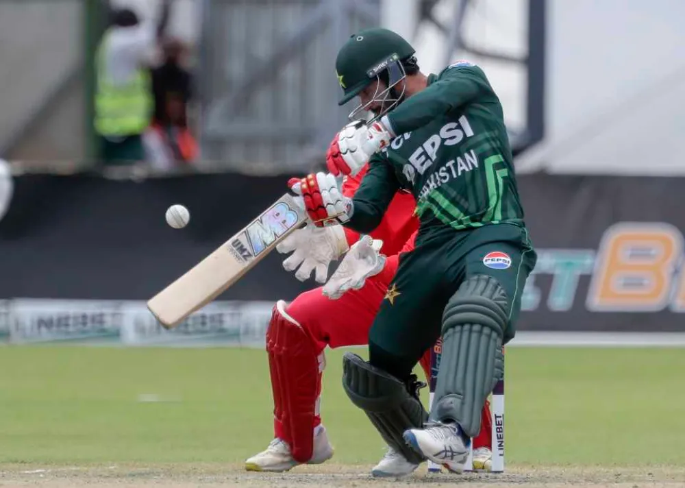 ZIM vs PAK | Twitter in stitches as Kamran Ghulam’s bat slips into flight mode, leaving umpires smiling