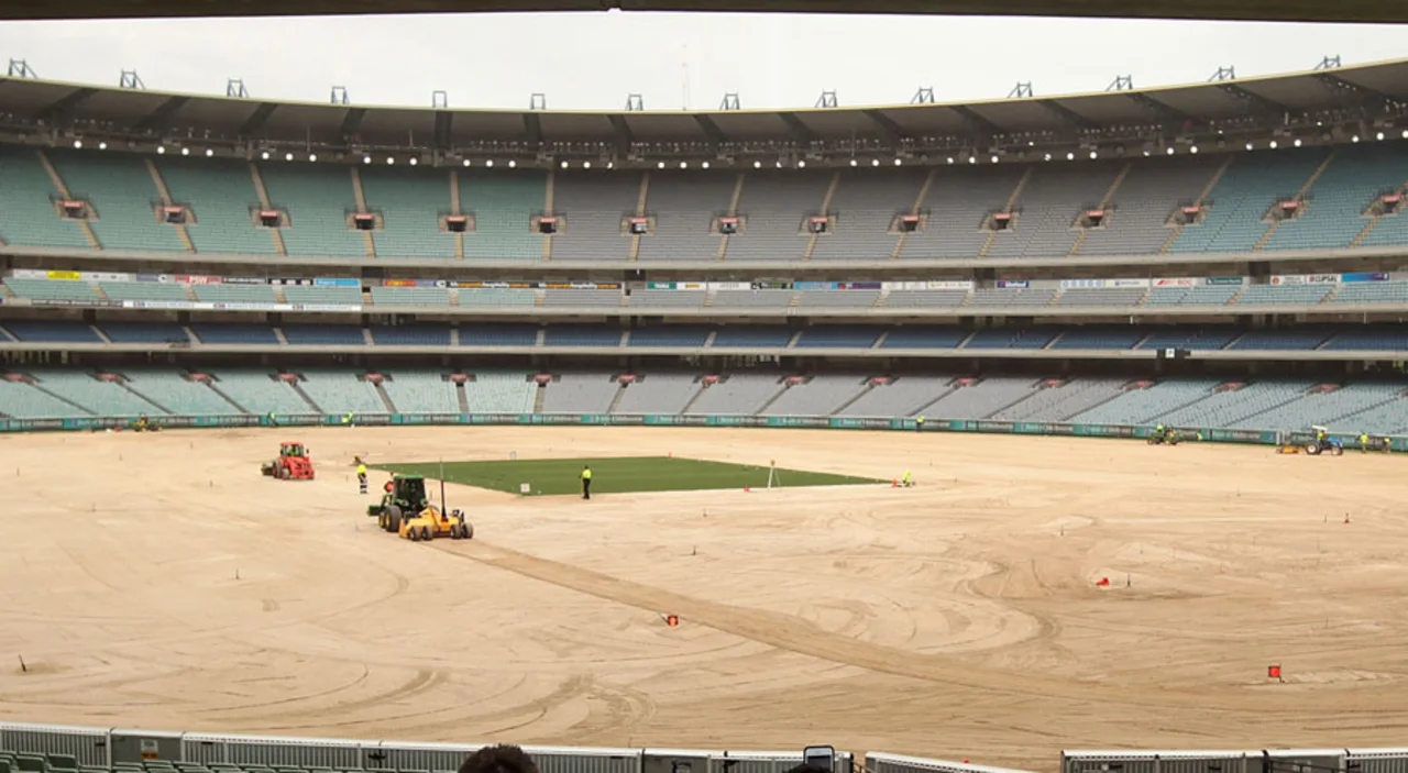 WATCH | MCG prepares for coveted Border Gavaskar Trophy Boxing Day Test with installation of drop-in pitches