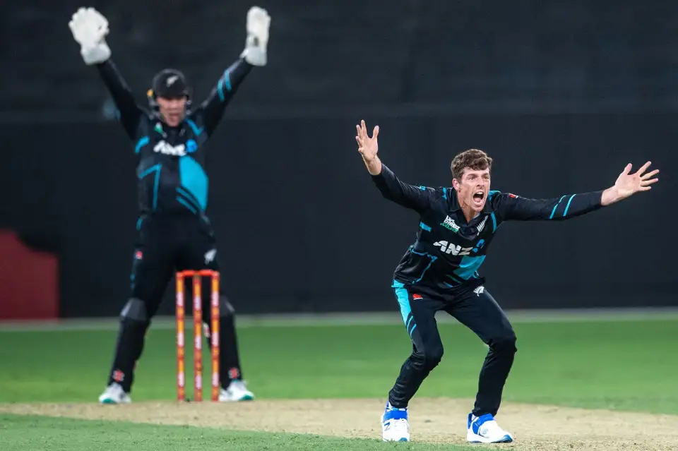 WATCH | Mitchell Santner's sensational take-off leads to near impossible caught and bowled