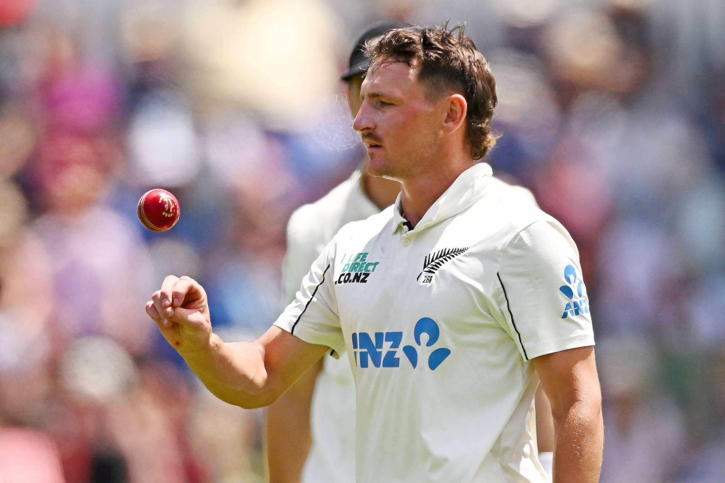 New Zealand's Nathan Smith during the first Test against Zimbabwe in Bulawayo