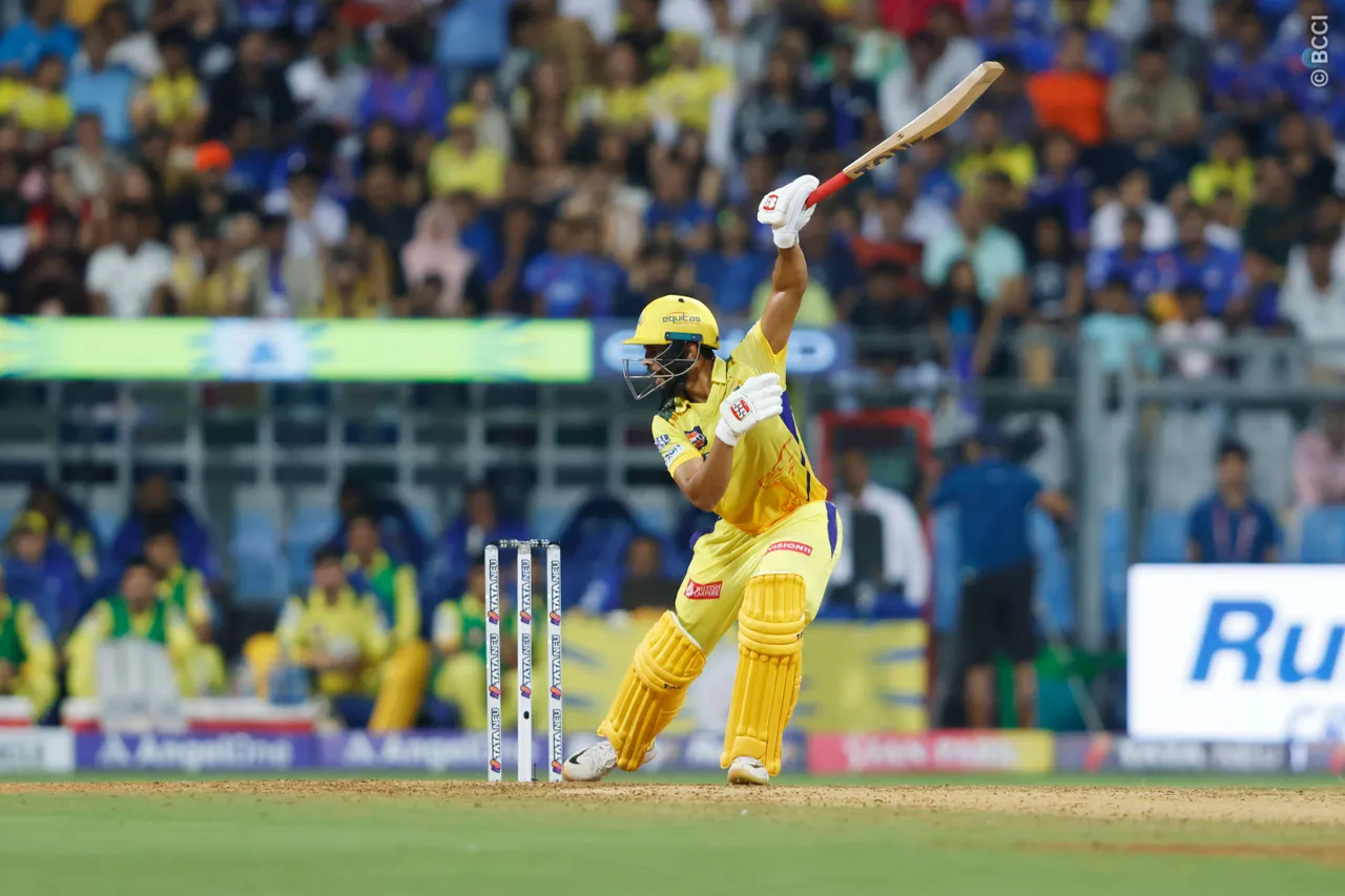 IPL 2024 | Twitter and MS Dhoni awestruck as Ruturaj Gaikwad masterfully dispatches Madhwal for a flat six