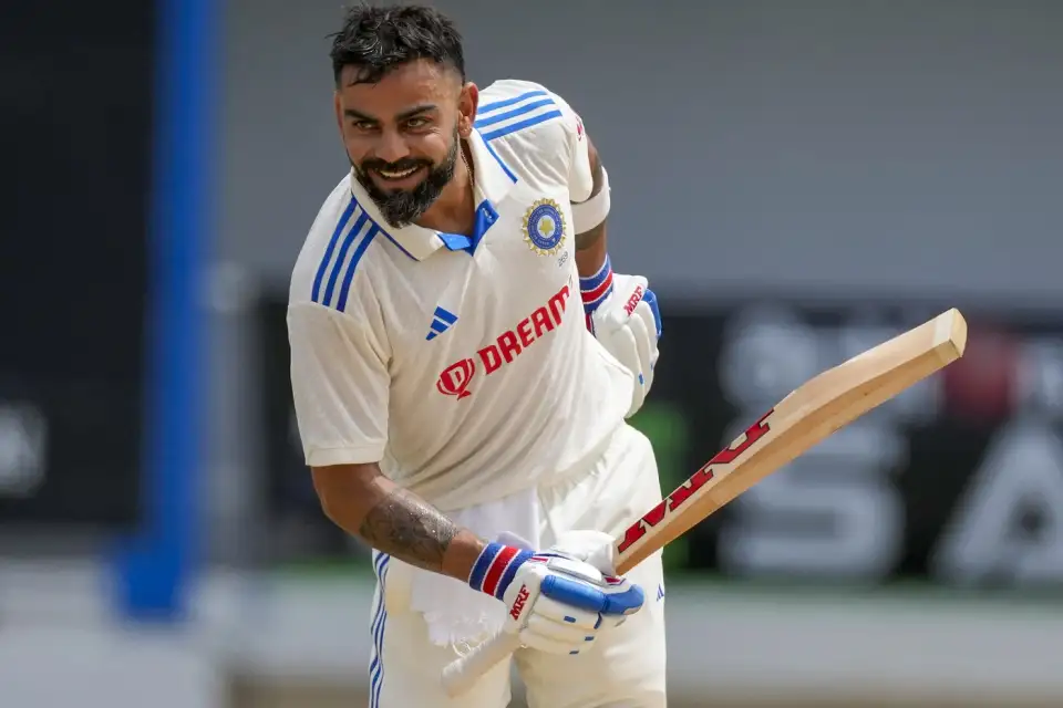 WI vs IND | Twitter reacts as Kohli imitates Gill’s trademark century celebration after 29th Test hundred 