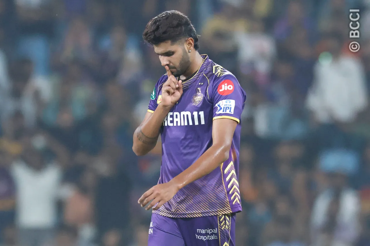 IPL 2024 | Twitter reacts to Harshit Rana silencing critics with 'finger on the lips' moment after scalping KL Rahul