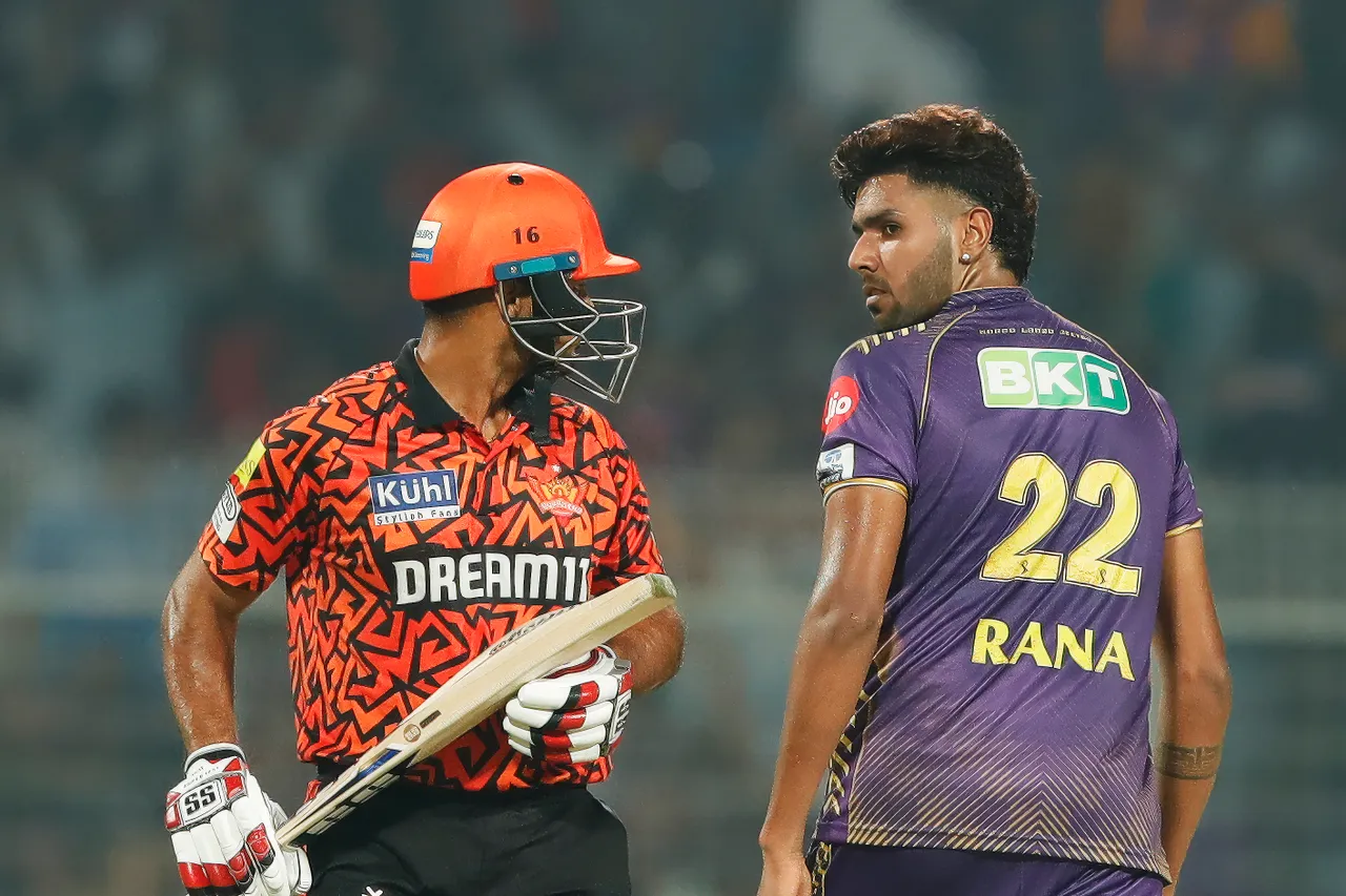 ‌IPL 2024 | Twitter calls for drama as Mayank Agarwal responds to Harshit Rana’s flying kiss with death stare