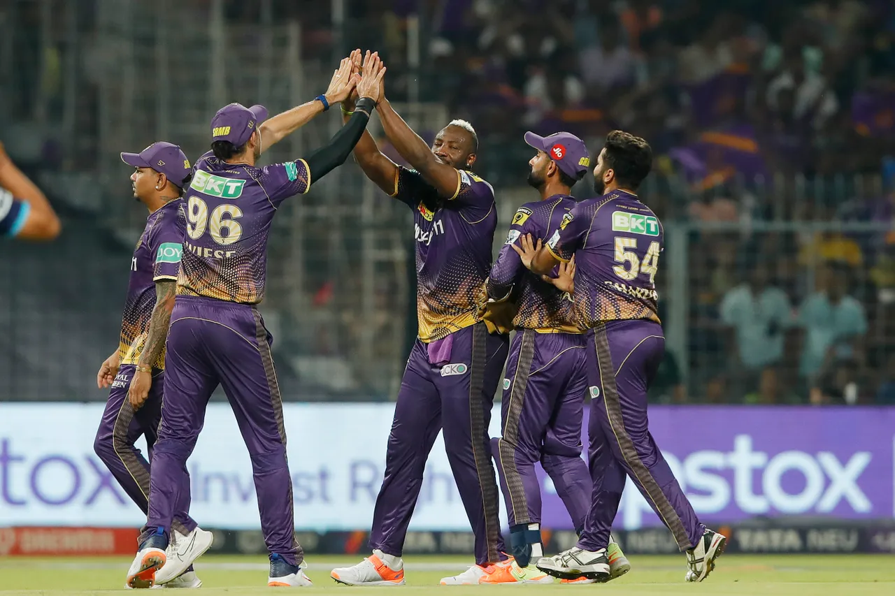 IPL 2023, KKR vs GT | Twitter laughs at premature celebrations by Russell and Harshit leaving Shubman Gill chuckling