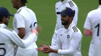 Watch, Duleep Trophy | Ruturaj Gaikwad’s gravity-defying take leaves on-song Riyan Parag dejected 