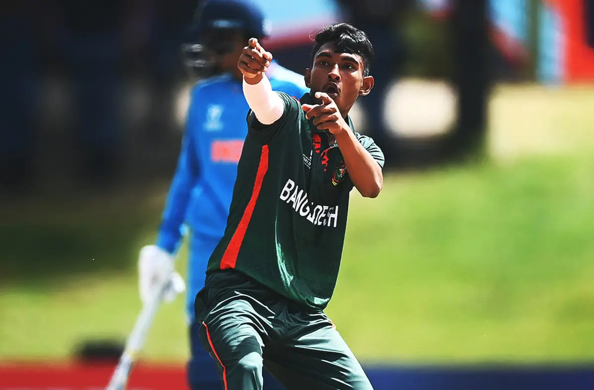 ‌IND vs BAN | Twitter abuzz after Maruf Mridha stuns Indian prodigies with unique celebration in the U-19 World Cup 