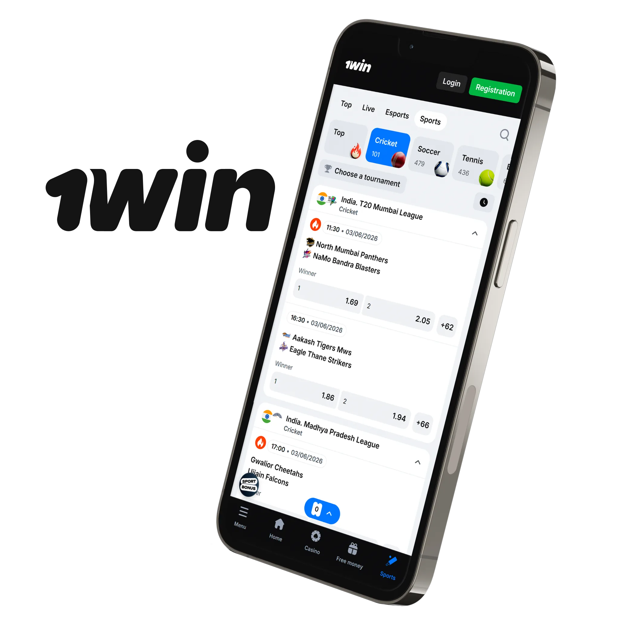 1win App - Best for a big welcome package on iOS.