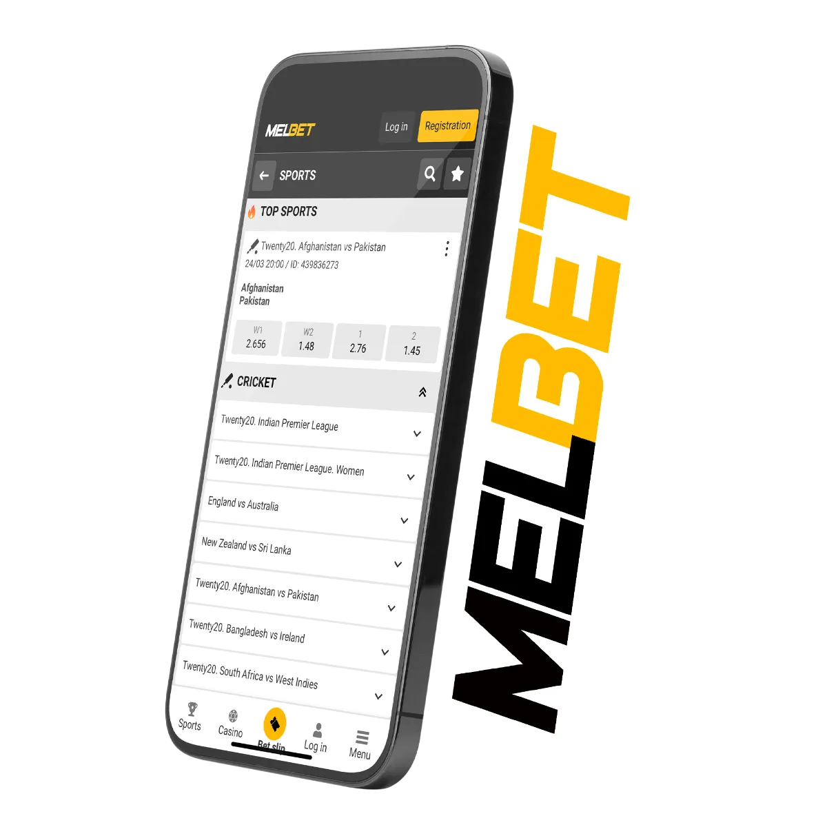 Enjoy online cricket betting with Melbet application.