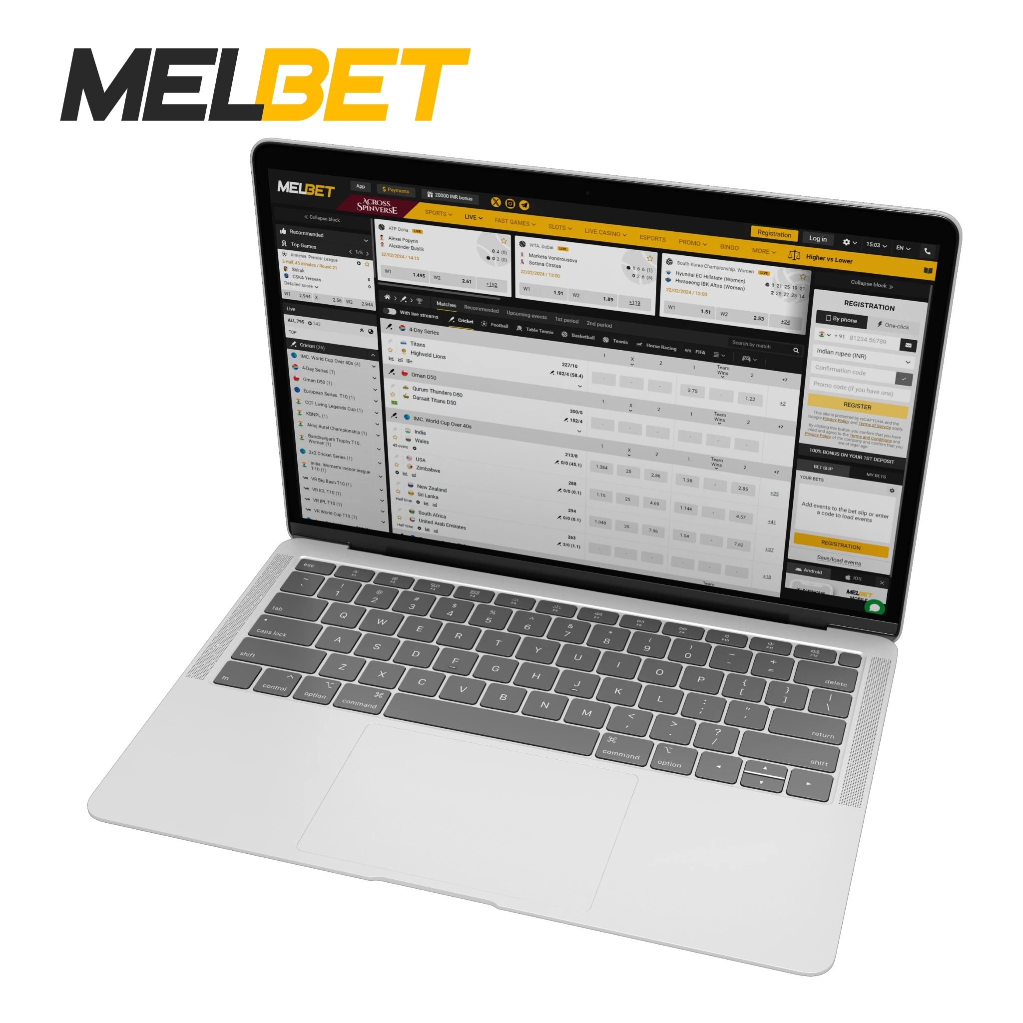 Cricket betting is safe for Indian players with Melbet.