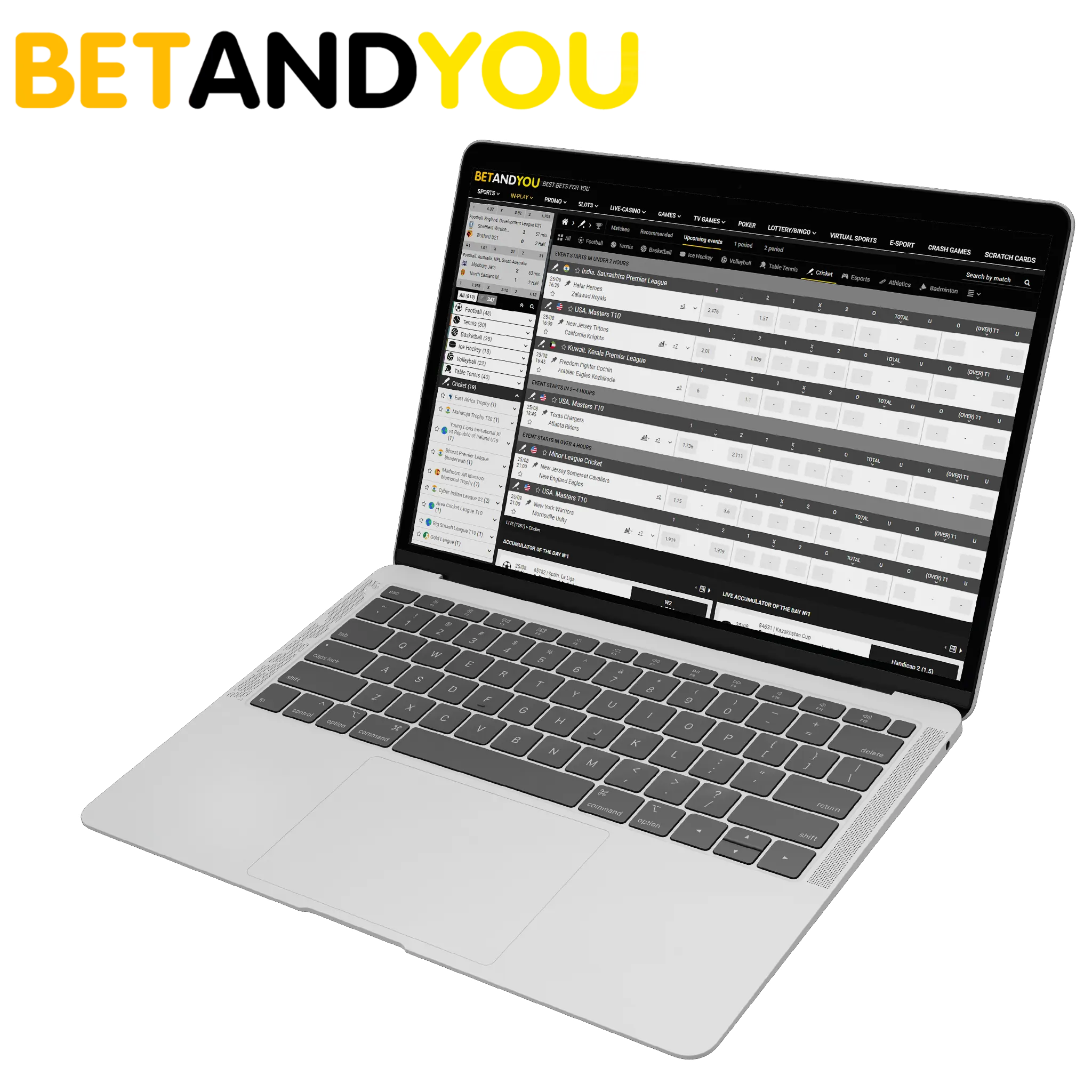 Betandyou is a trustworthy bookmaker providing betting on cricket.