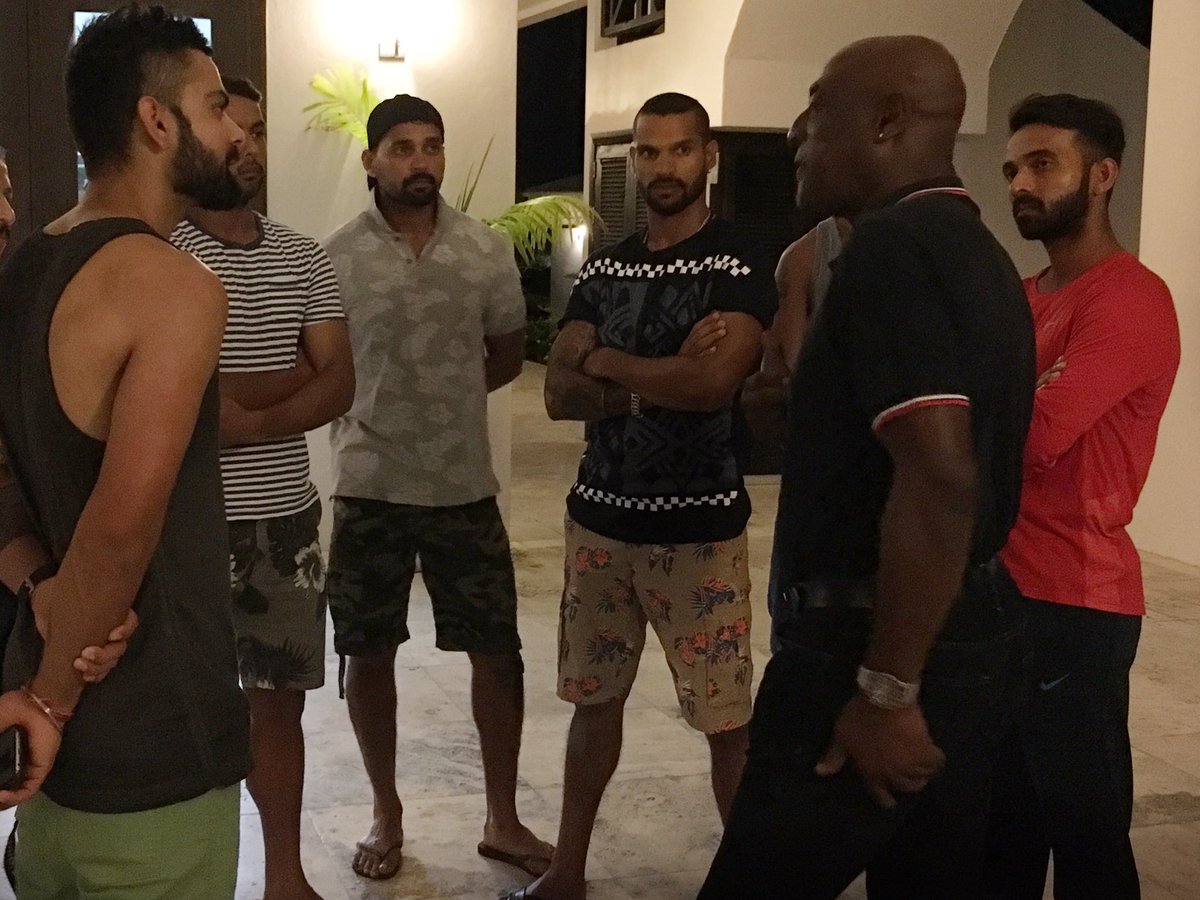 Indian cricket team receive ‘words of gold’ from Vivian Richards