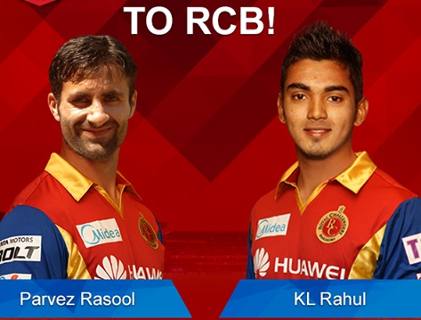 Bangalore seal transfer of Parveez Rasool and KL Rahul from Sunrisers Hyderabad
