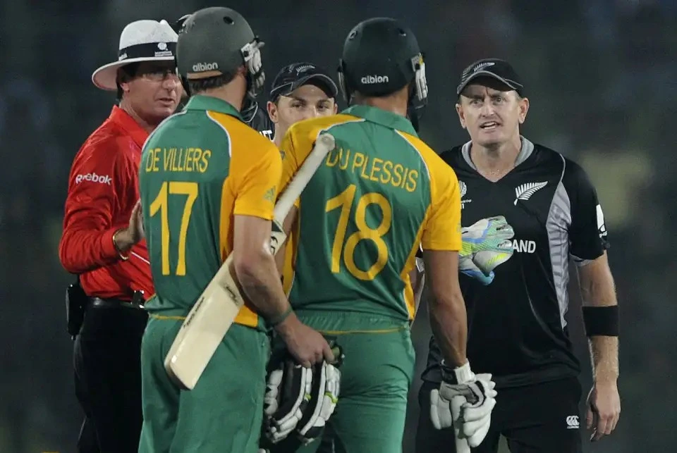 New Zealand managed to put 221 runs on the board for the loss of 8 wickets.