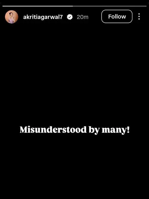 Akriti Agarwal then uploaded another story.