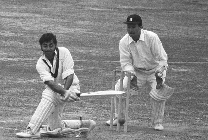 This record was first achieved by Farokh Engineer back in the 1975 World Cup.