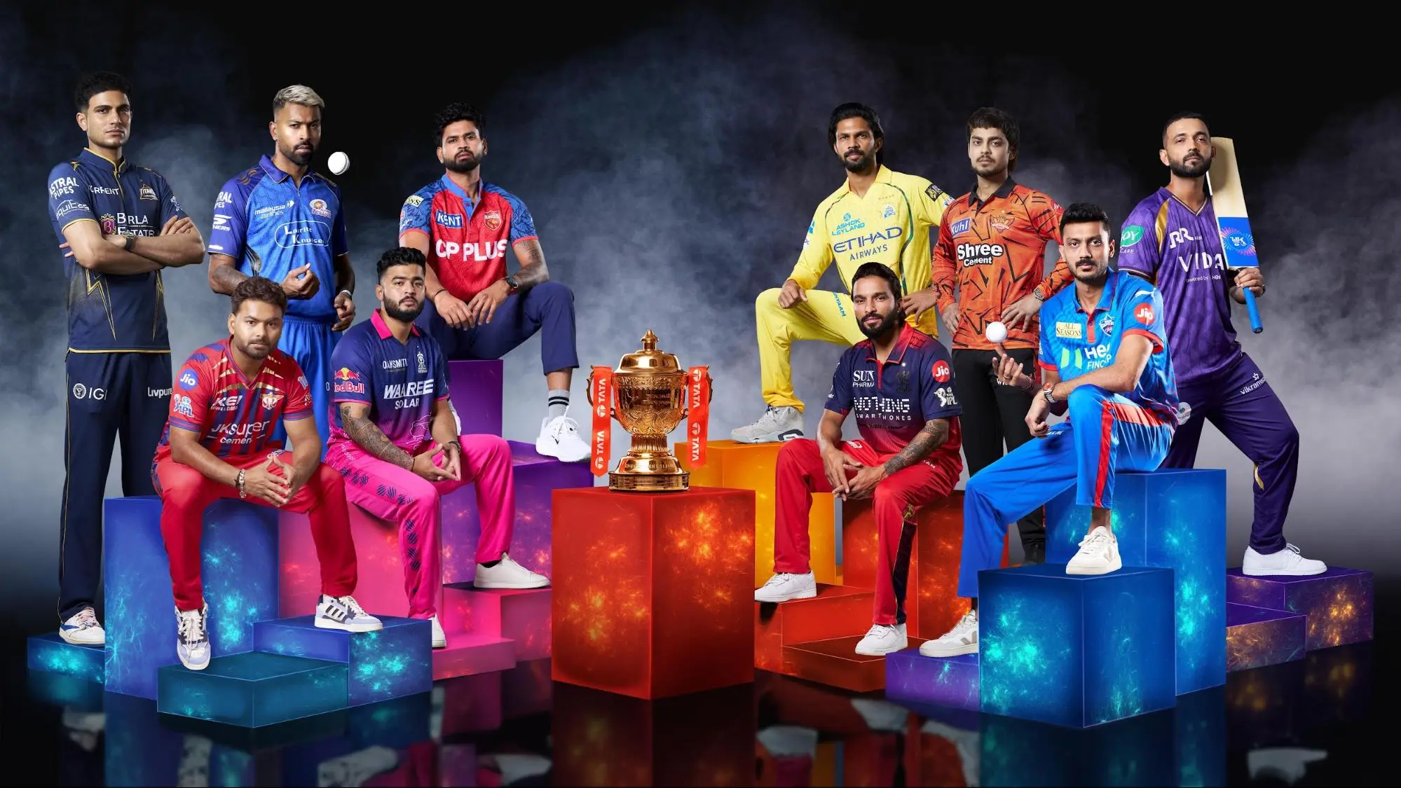 Laughter All Around as Captains Share Fun Moments Before IPL Photoshoot