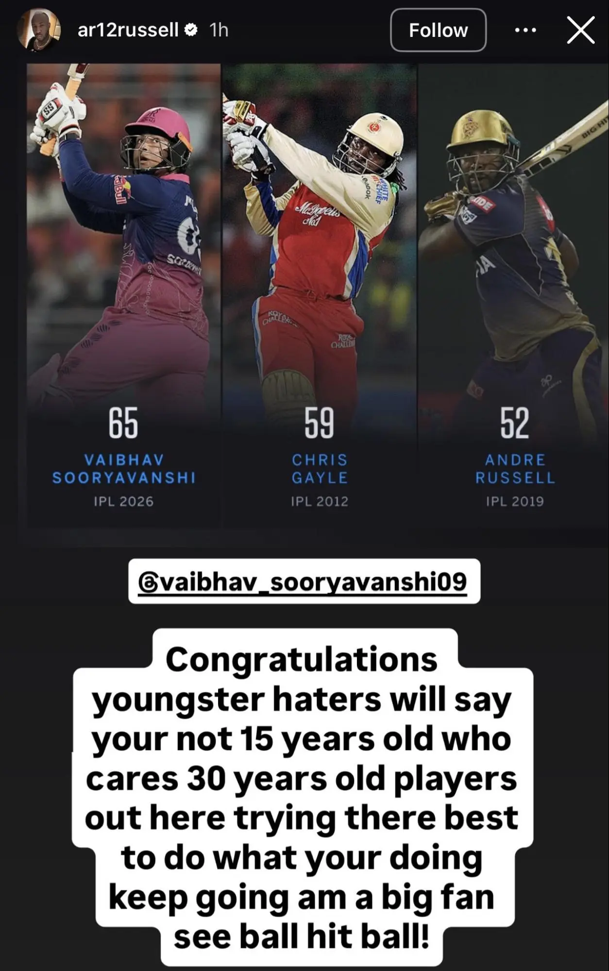 Record has finally been broken by Vaibhav Sooryavanshi..