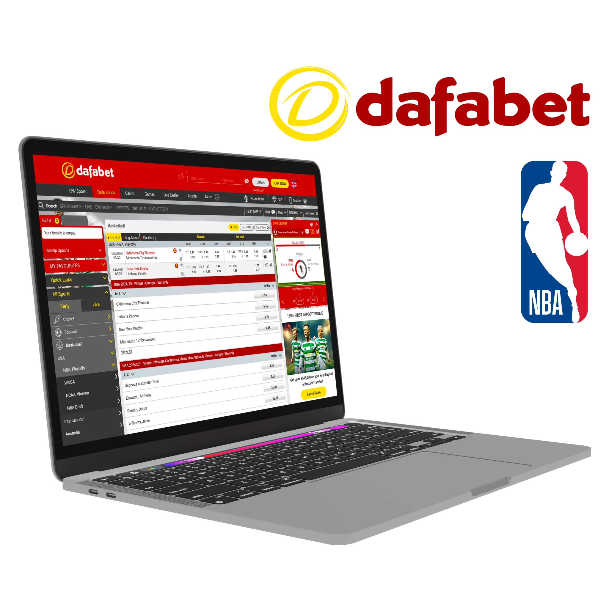 Dafabet is the last of our top of the best NBA betting sites.