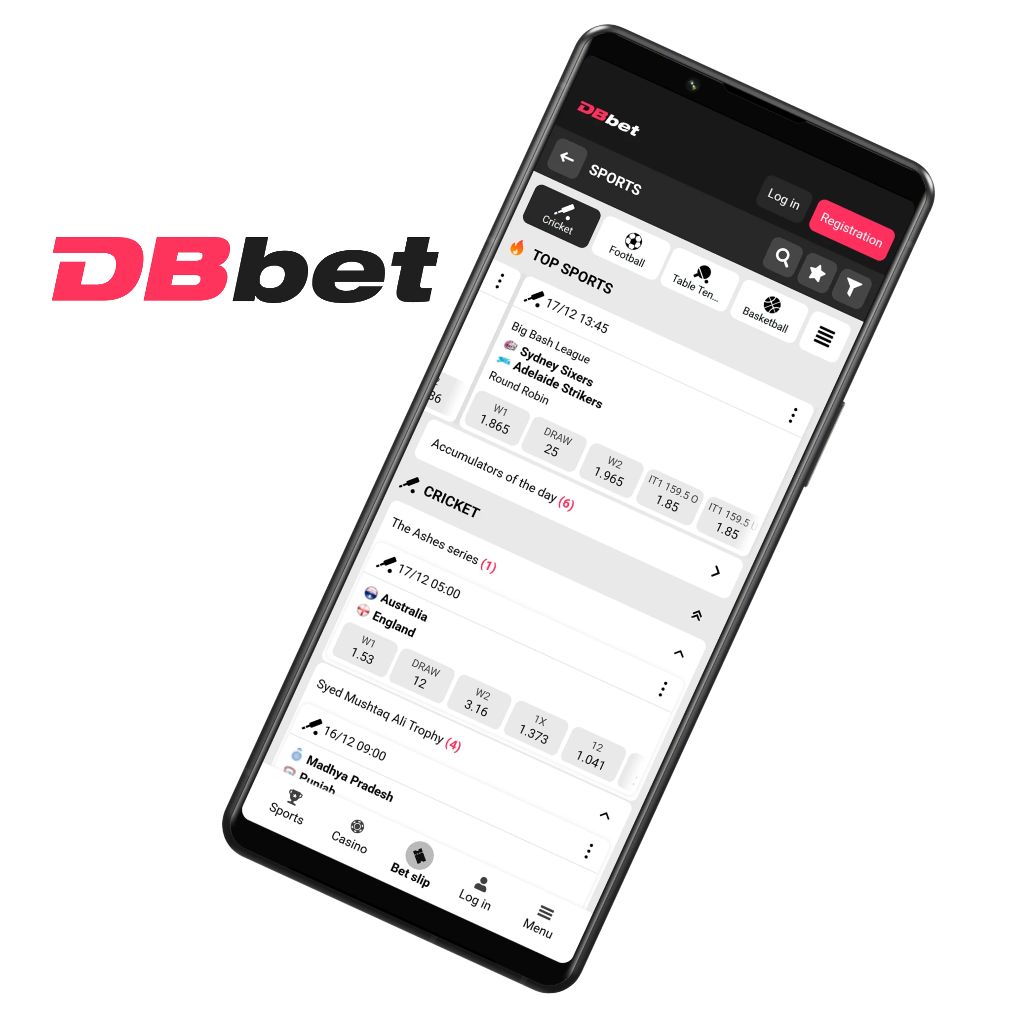 DBBet APK for quick live odds and broad daily event coverage.