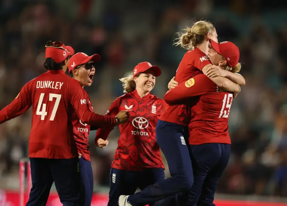 England Women defeated India Women by 5 runs.