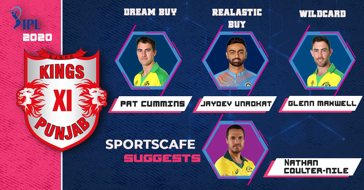 IPL 2020 Auction | Kings XI Punjab - Dream, realistic, wildcard and suggested buys