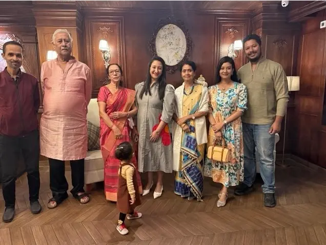 Hrishiraj Talukdar's family.