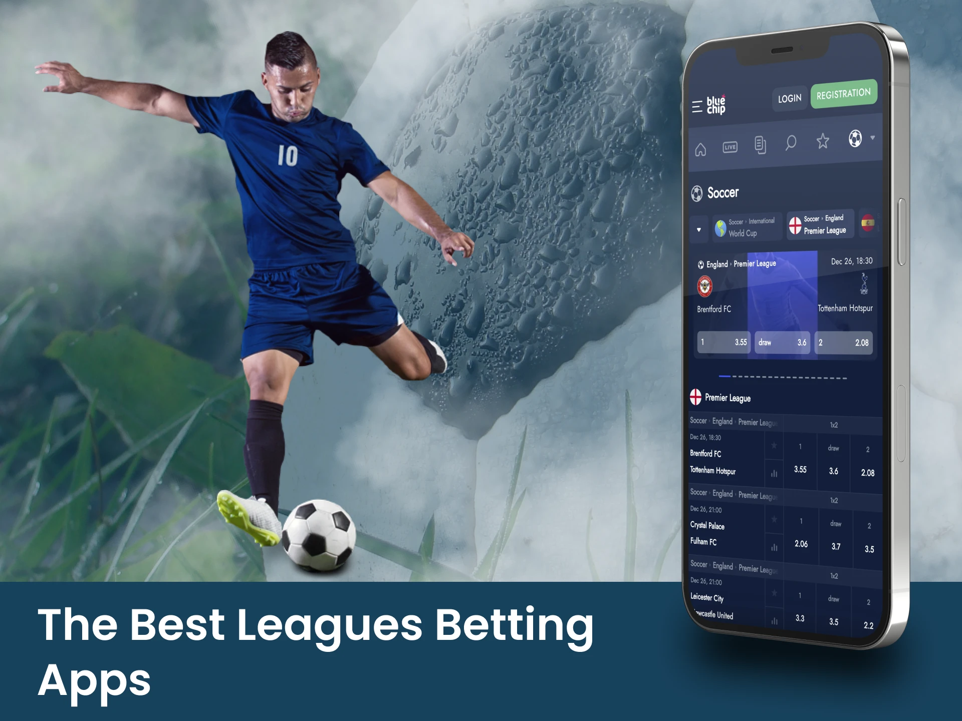 Here is a list of apps that have the most football leagues in the sportsbook.