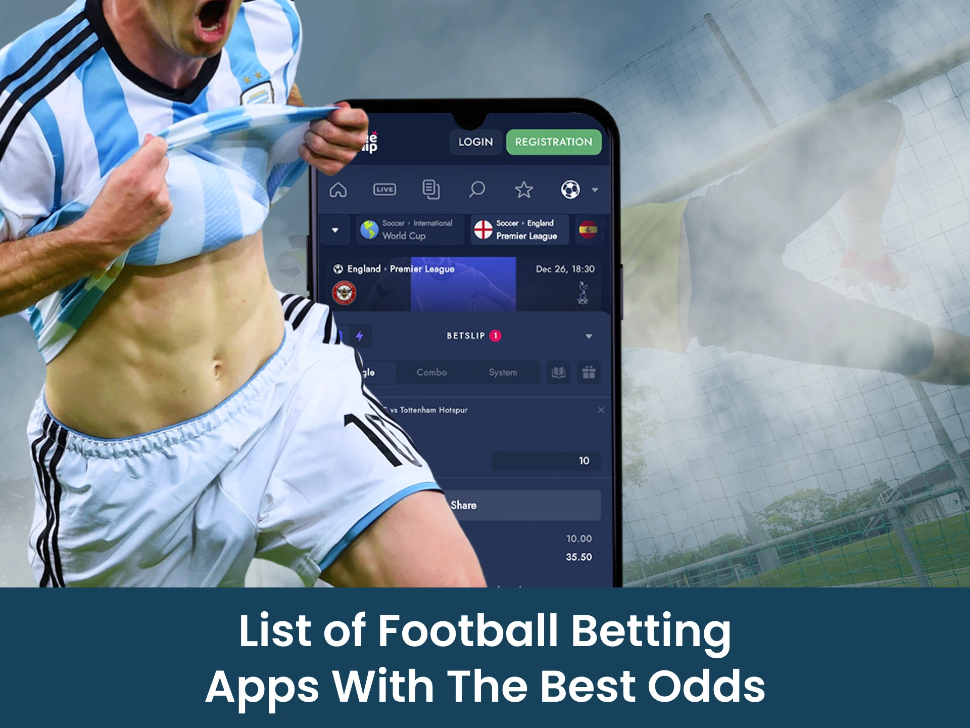 You will find the best betting odds on football on these websites.