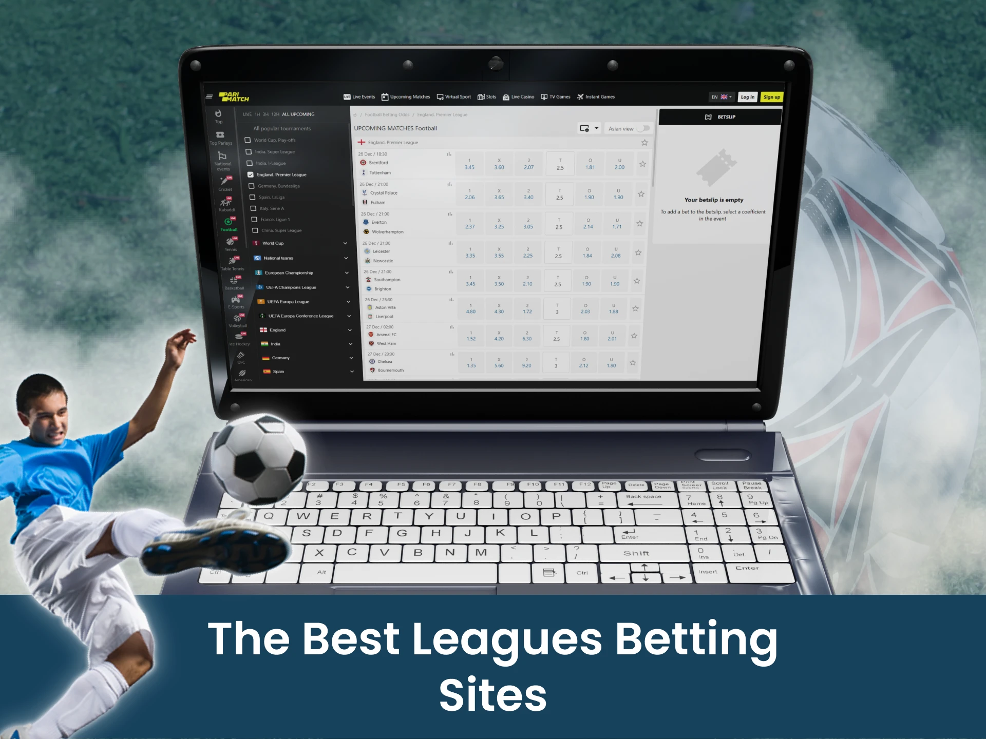 On these sites you can find the largest number of football leagues.