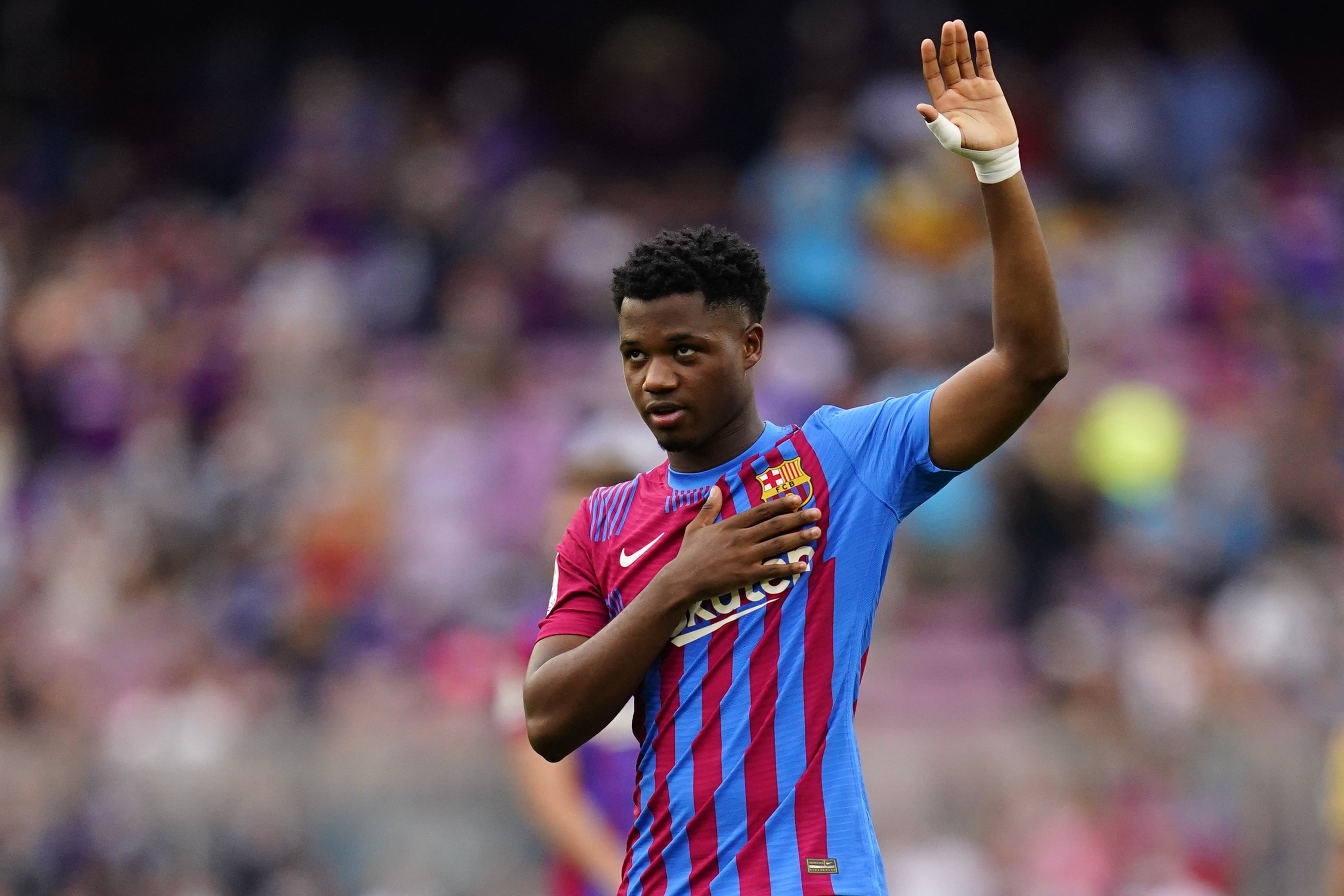 Ansu Fati signs new deal with Barcelona until 2027