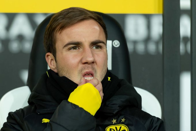 Borussia Dortmund's Mario Gotze announces that he’s leaving at end of 2019/20 season